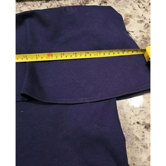 Gianni Bini dress M Medium Midi Navy Blue Sleeveless Sleek Business Skirt - Picture 5 of 12